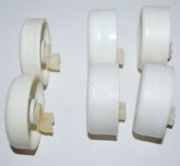 GE Dishwasher Lower Rack Wheel set (6= 2 narrow & 4 wider) 151B9428 & 151B9538