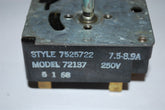 Frigidaire Range Oven Burner Switch Style 7525722 Model 72137 7.5-8.9A