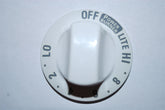 Kenmore Gas Range Power Burner WHite Knob KIP 5B04