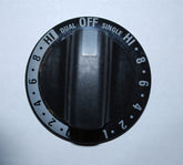 Kenmore Range Oven Dual Burner Black Knob 316208101 or KIP 6U21