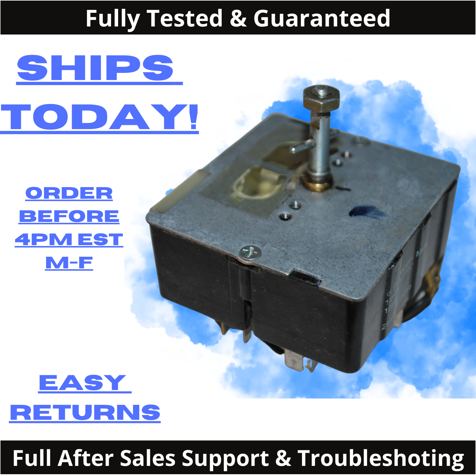 thumbnail image 2 of Genuine OEM Maytag Dryer Timer 3-06040 - Replaces WP306040, AP6007554, Tested, 60-Day Warranty 2 of 6