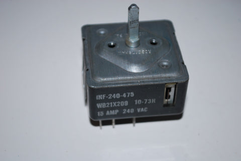 GE Range Oven Burner Switch WB21X209 or INF-240-475