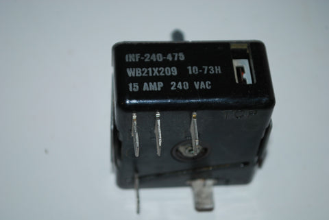 GE Range Oven Burner Switch WB21X209 or INF-240-475