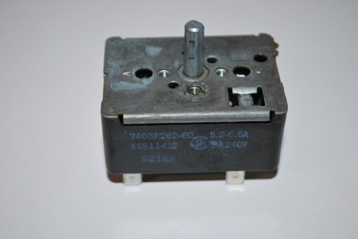 Maytag Range Oven Burner Switch 7403P262-60 or KS811432        Rated at 5.2-6.6A