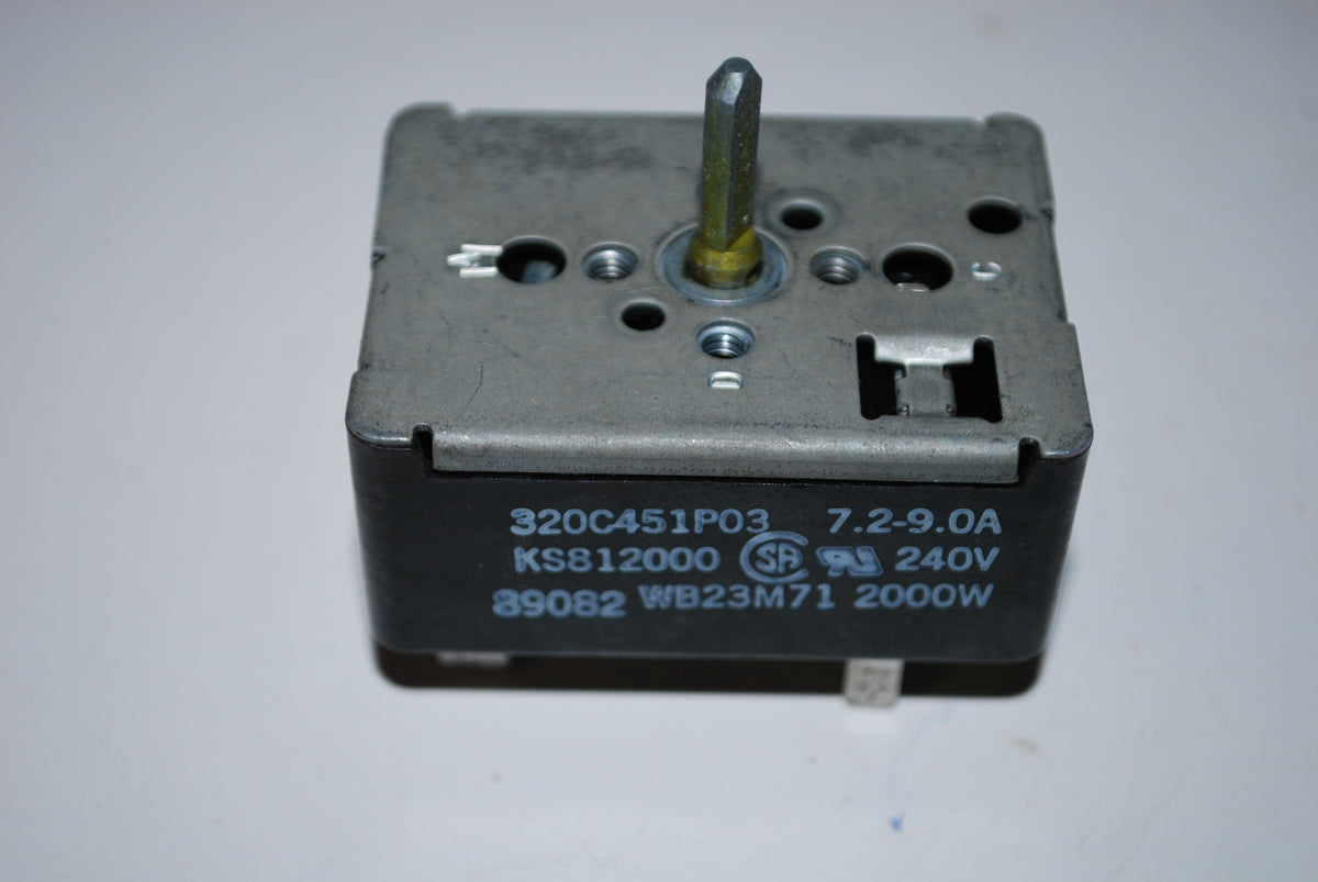 GE Range Oven Burner Switch WB23M71  320C451P03 KS812000 Rated at 7.2-9.0A 2000W