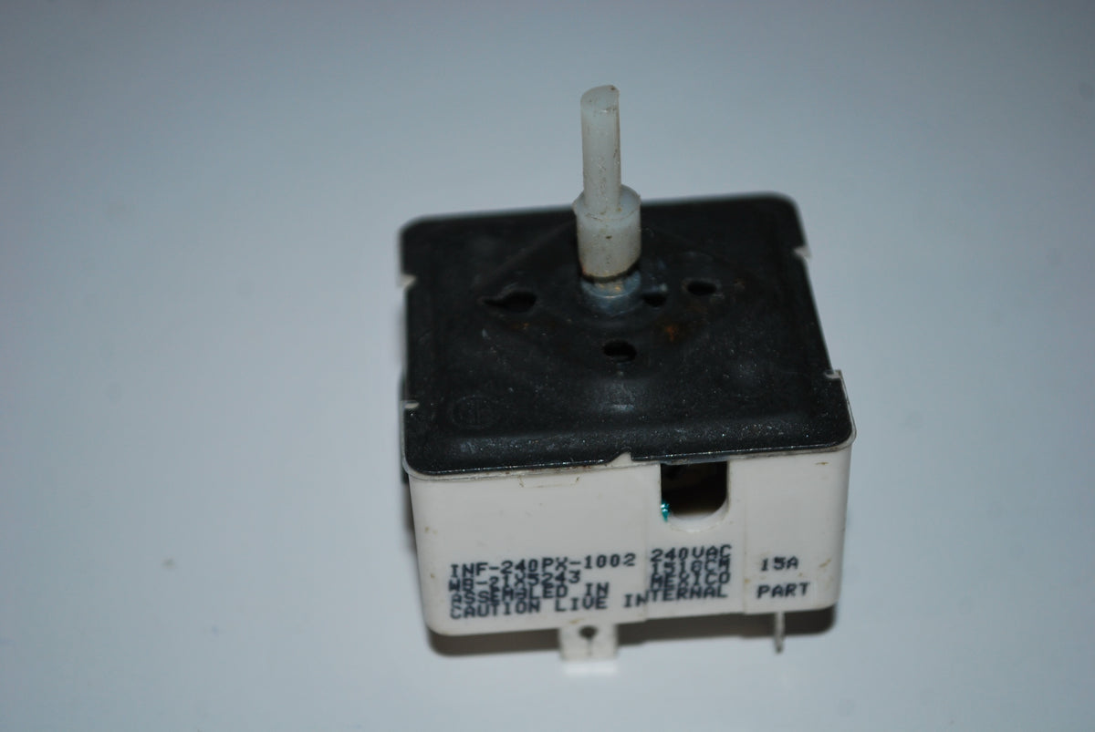 GE Hotpoint Range Oven Burner Switch INF-240PX-1002 or WB21X5243