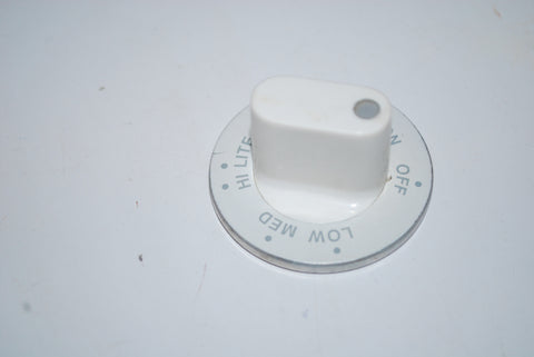 Gas Range Oven Burner Knob White KIP 1259