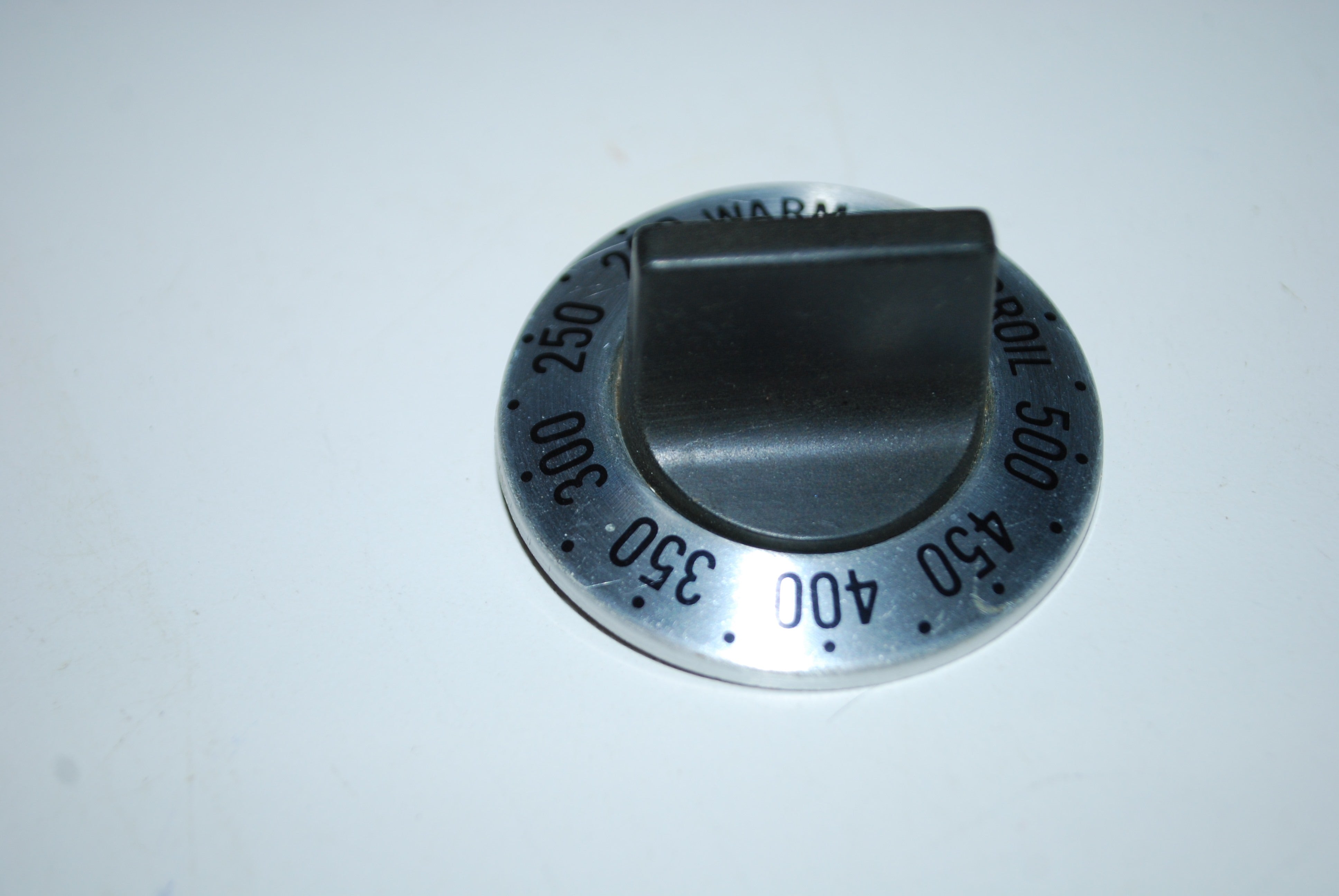 GE Range Oven Temperature Knob Chrome 393D531