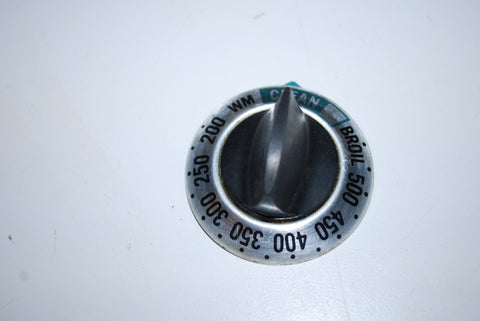 GE Range Oven Temperature Knob Chrome 277C399P009