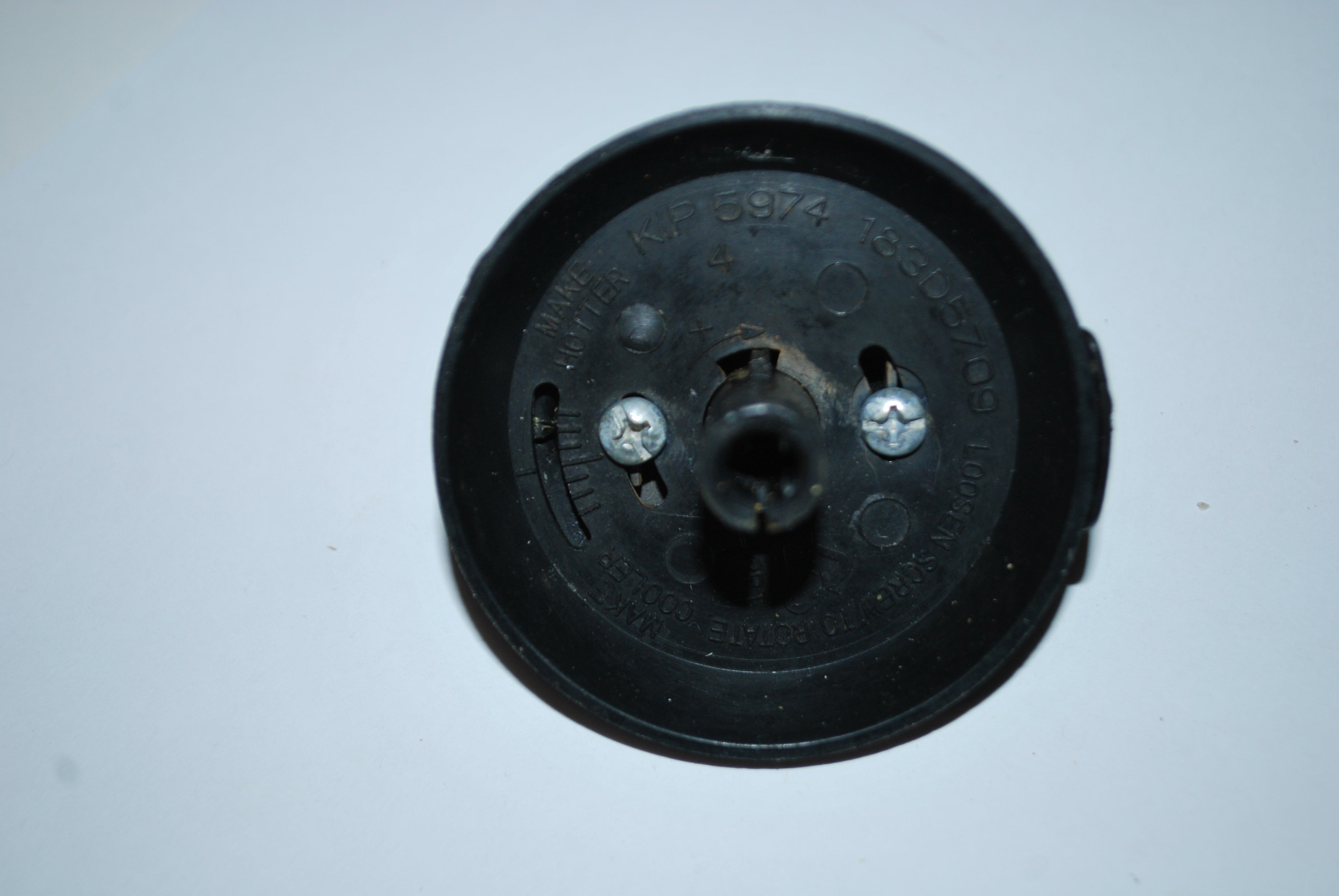 GE Gas Range Oven Thermostat Knob Black 183D5709 or KIP 5974