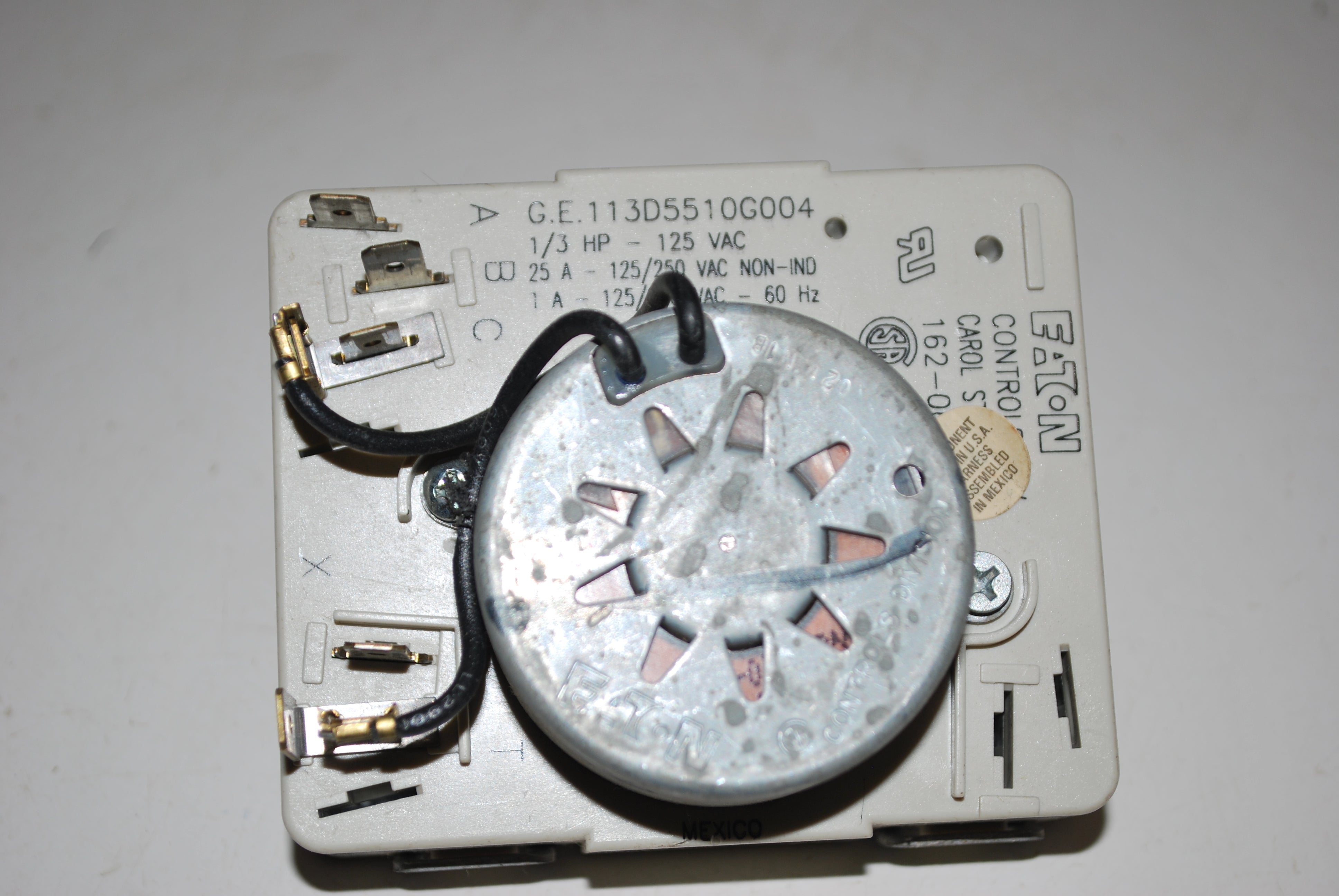 Genuine OEM General Electric GE Dryer Timer 113D5510G004 WE4X821 AP2619016
