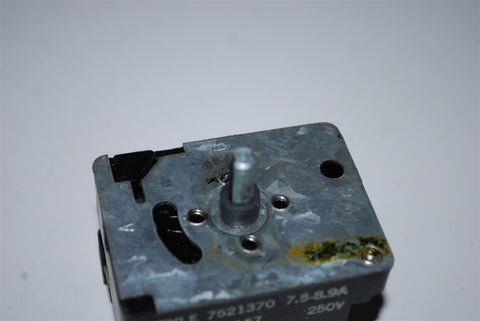 Range Oven Burner Switch 7521370 Mod 72157  Rated at 7.5-8.9A