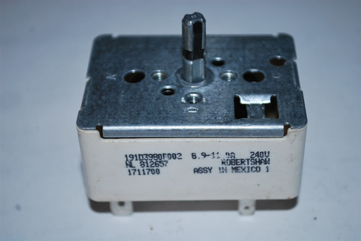 GE Range Oven Burner Switch 191D3980P002 NL 812657 8.9-11.0A