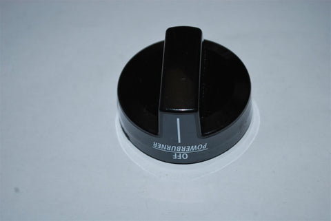 Gas Range Oven Black PowerBurner Knob KIP 5F95