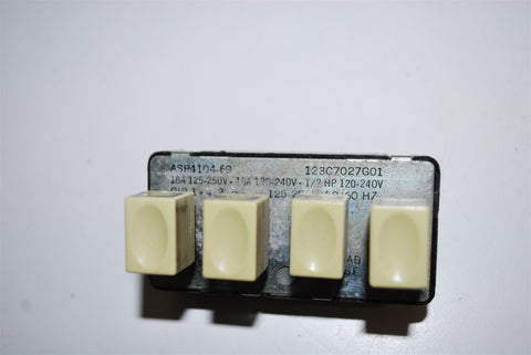 GE Dryer Temperature and Start Switch 123C7027G01 or ASP4104-69