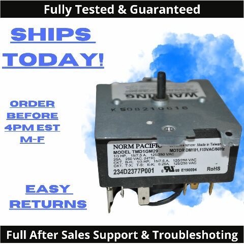 Genuine OEM General Electric GE Dryer Timer 234D2377P001