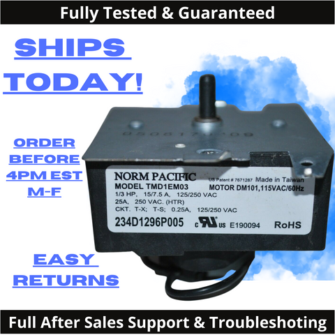 Genuine OEM GE Dryer Timer 234D1296P005 WE4M533