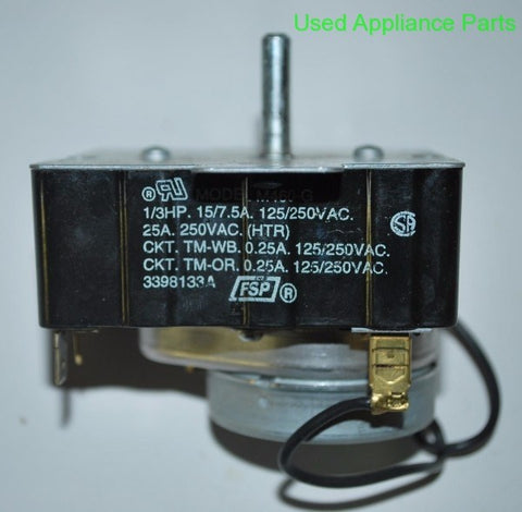 Genuine OEM WHIRLPOOL ROPER Dryer Timer 3398133A FSP