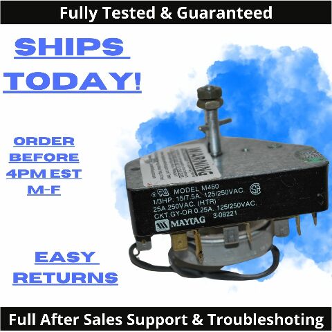 Genuine OEM Maytag Dryer Timer 3-08221 Y308221 AP4289900 308221 PS2200404