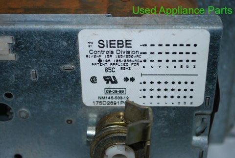 GE General Electric Commercial Washer Timer 175D2691P003