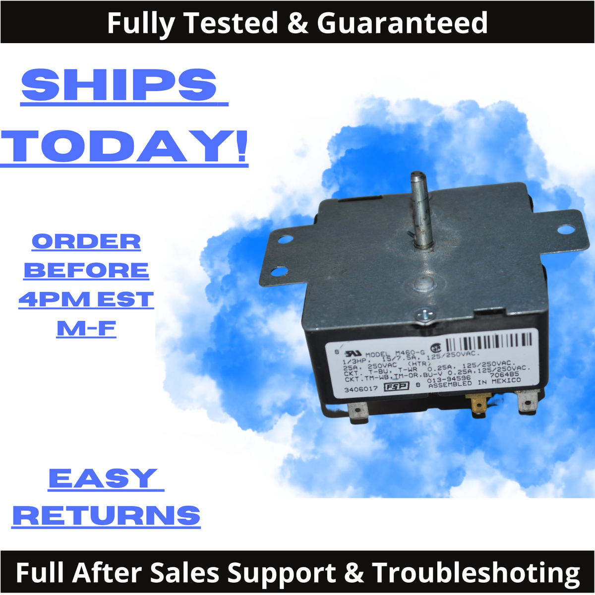 Genuine OEM KENMORE Dryer Timer 3406017 AP3097805 FSP