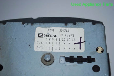 MAYTAG ADMIRAL Washer Timer 2-08292 ,