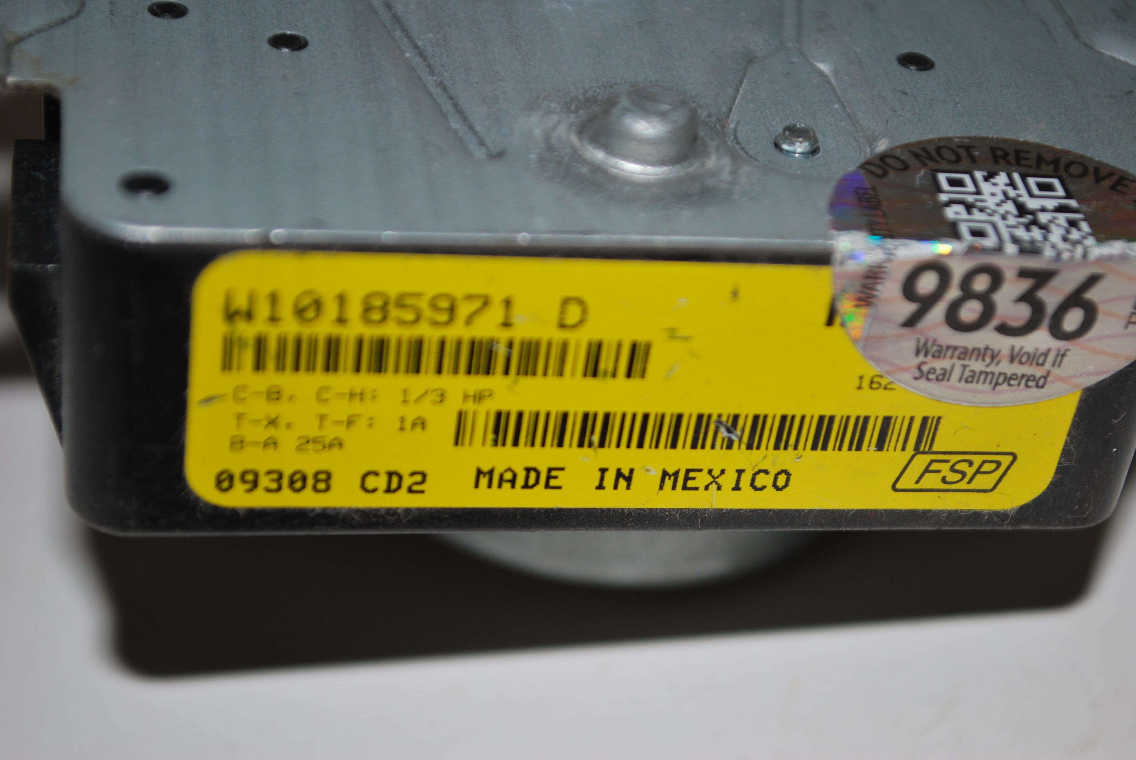 OEM Whirlpool Roper Maytag Gas Dryer Timer W10185971D W10185971 WPW10185971