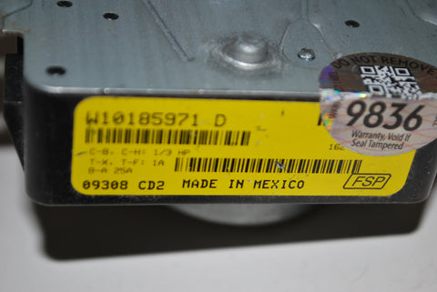 OEM Whirlpool Roper Maytag Gas Dryer Timer W10185971D W10185971 WPW10185971