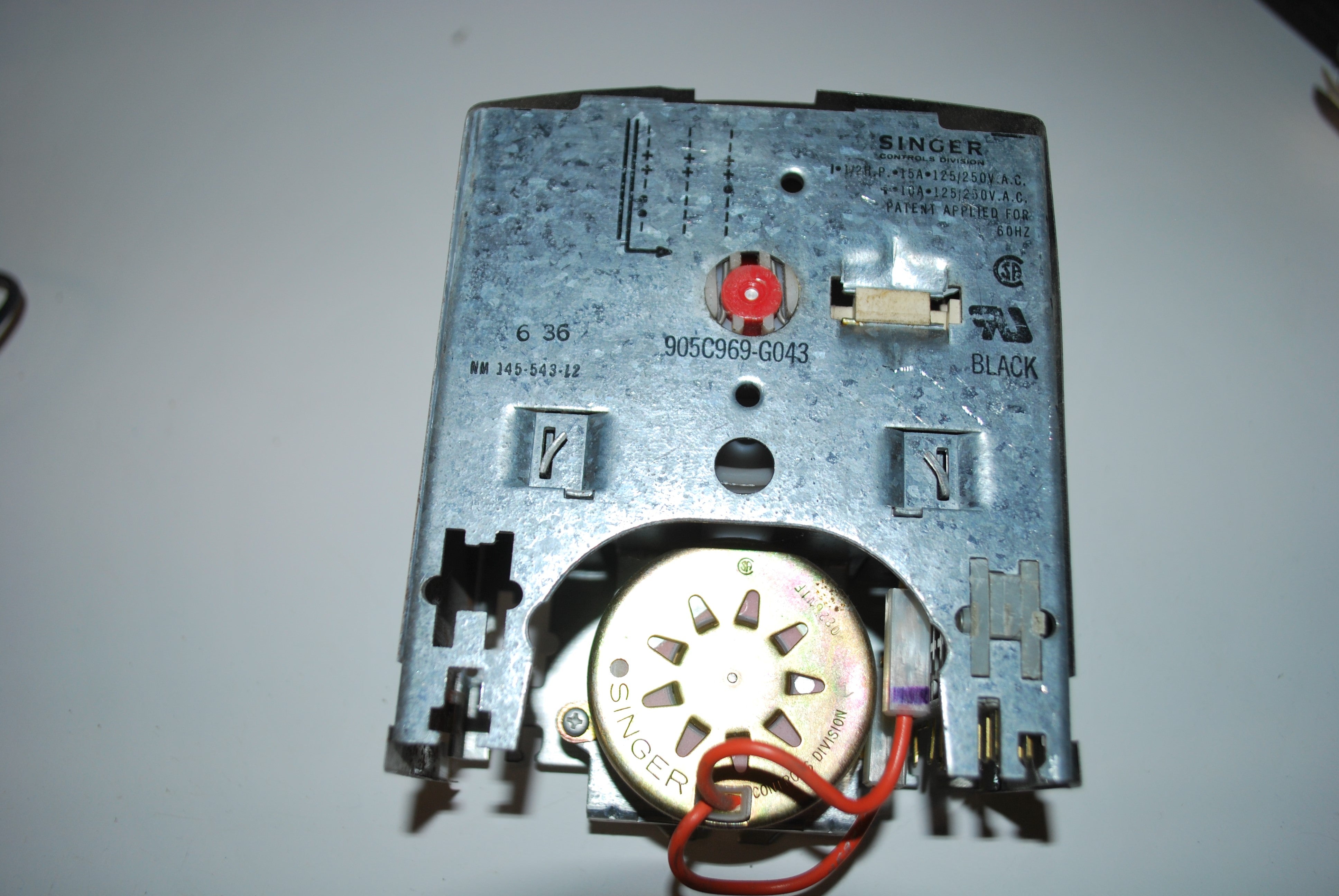 GENERAL ELECTRIC Washer Timer 905C969-G043 or 905C969G043 WH12X929 AP2045768