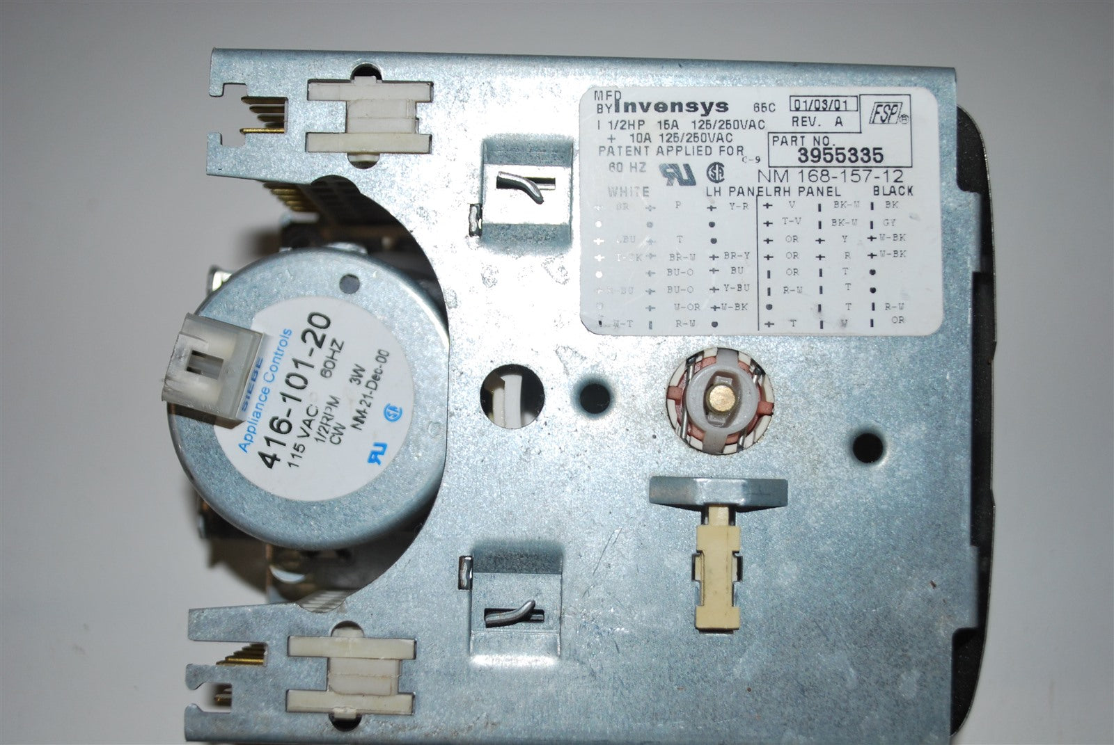 KENMORE Washer Timer 3955335 WP3955335 AP6008956