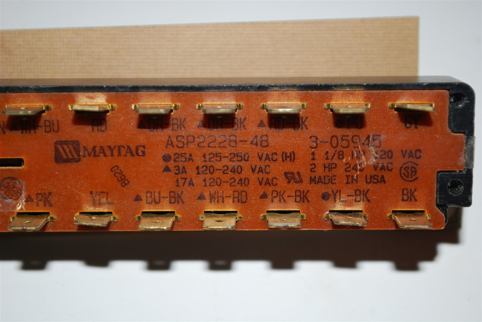 OEM MAYTAG Dryer Control Switch 3-05945 or 305945 ASP2228-48 Y305945 AP4289885