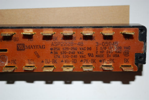 OEM MAYTAG Dryer Control Switch 3-05945 or 305945 ASP2228-48 Y305945 AP4289885