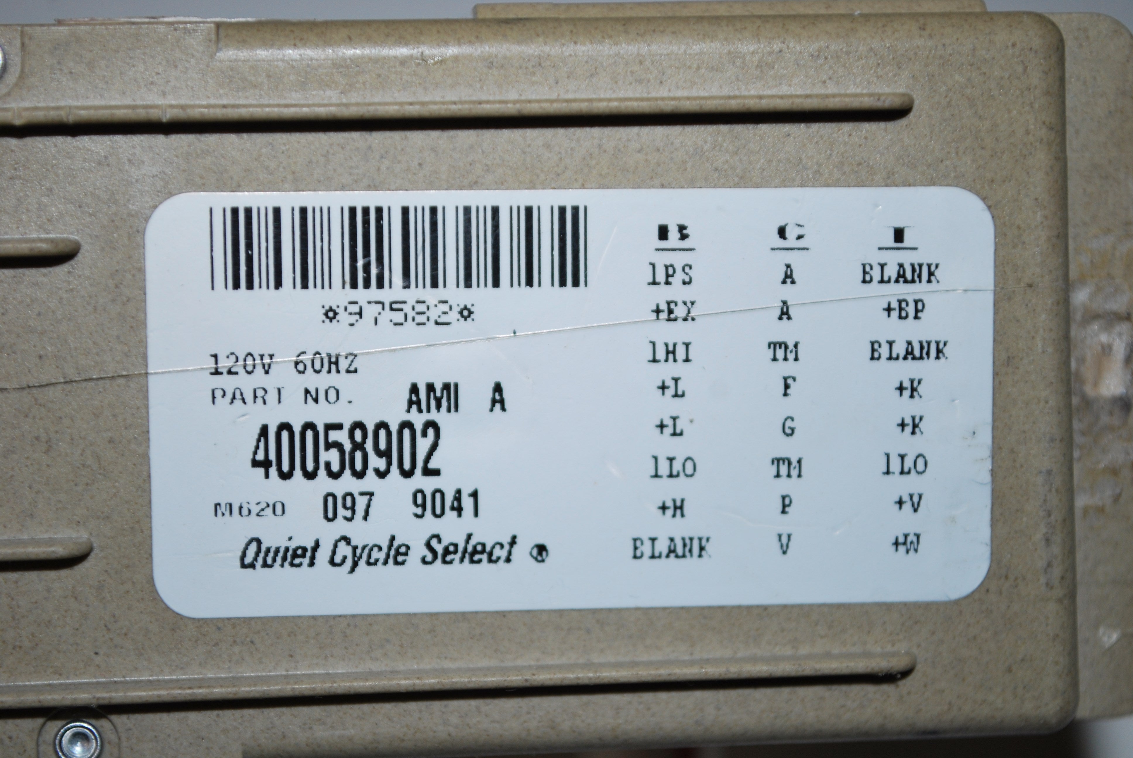 AMANA MAYTAG Washer Timer 40058902  AP4247533