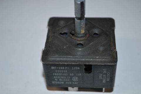 Maytag JennAir Range Burner Switch 7403P40260 or INF-240P-1204 or 209998