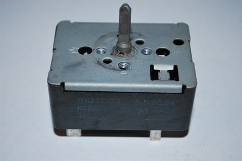 GE Range Burner Switch WB21X226 or KS822436 8.5-10.5A