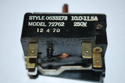 Range Burner Switch Style 0633273 Model 72762