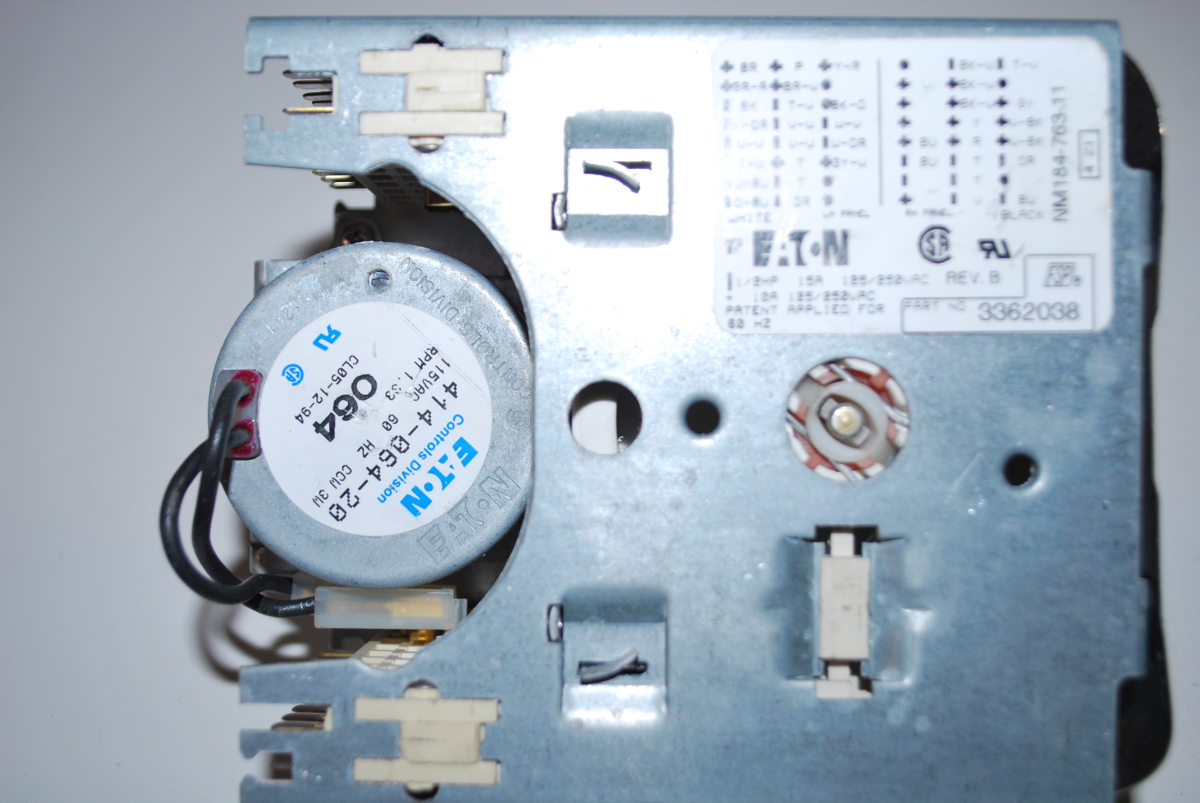 KITCHENAID Washer Timer 3362038 WP3946476 AP6008858