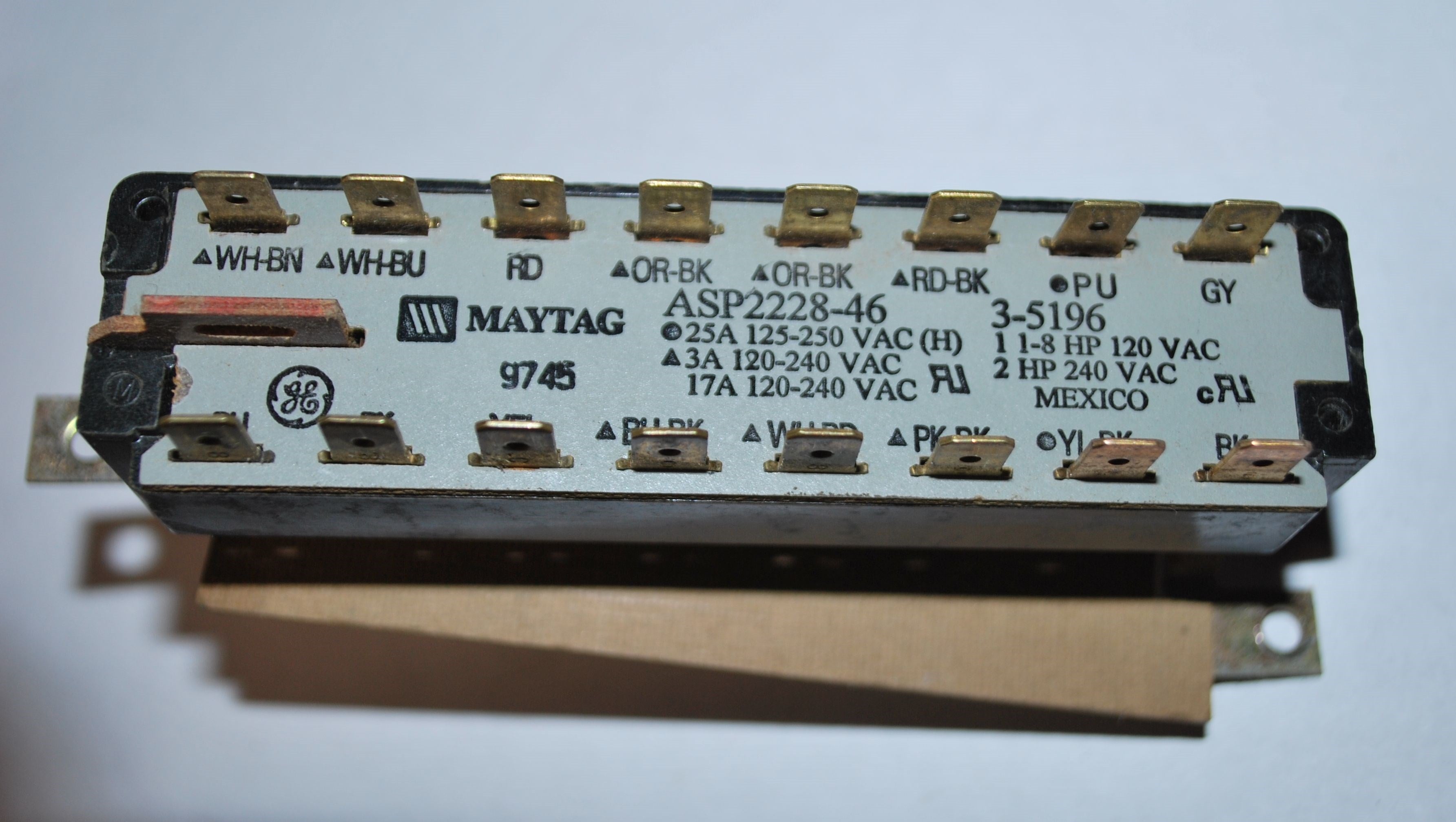 Maytag Washer Switch 3-5196 or 35196