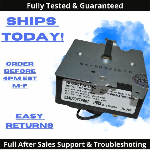 Genuine OEM General Electric GE Dryer Timer 234D2377P007