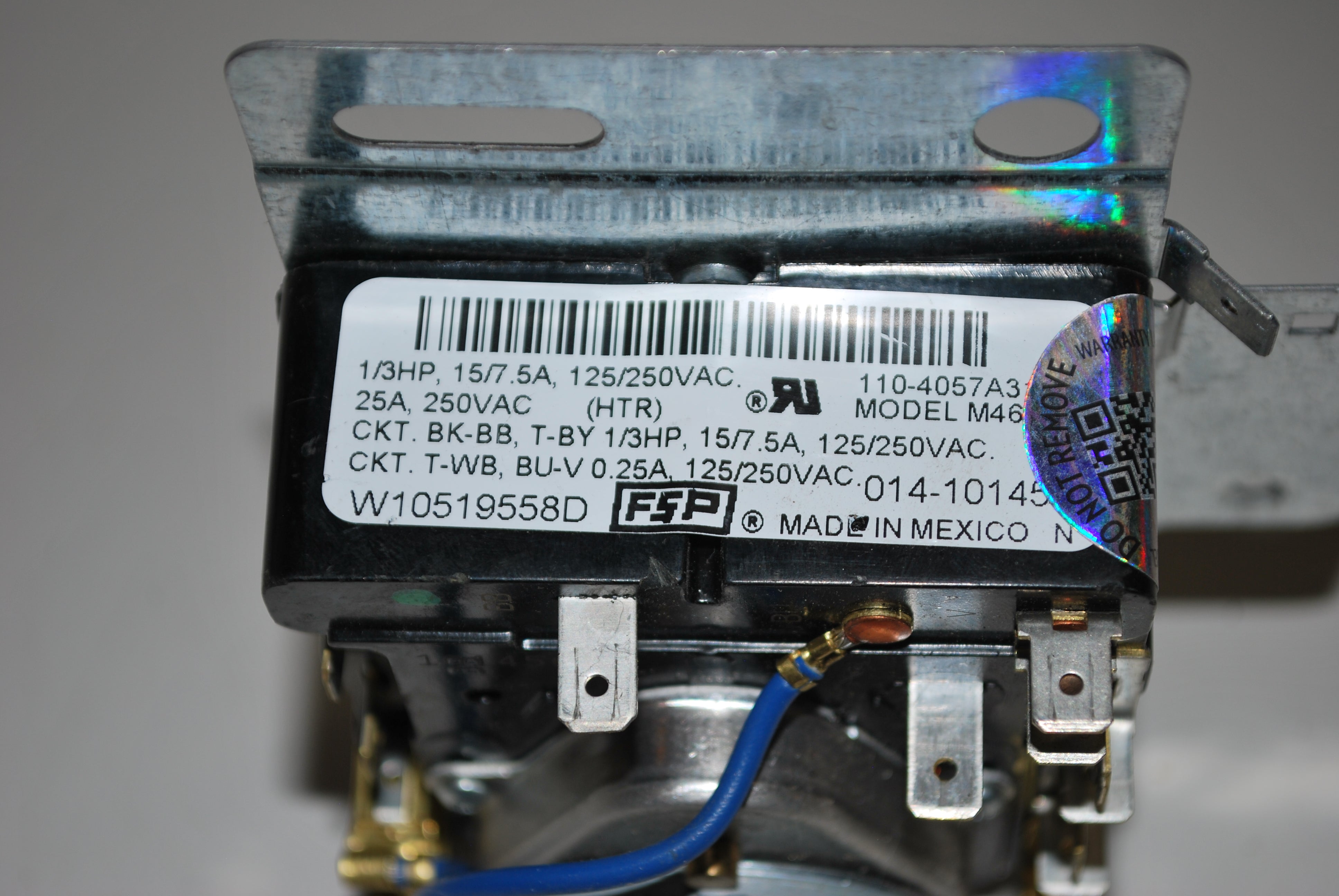 Genuine OEM Maytag Dryer Timer W10519558D WPW10519558 AP6022566 W10519558