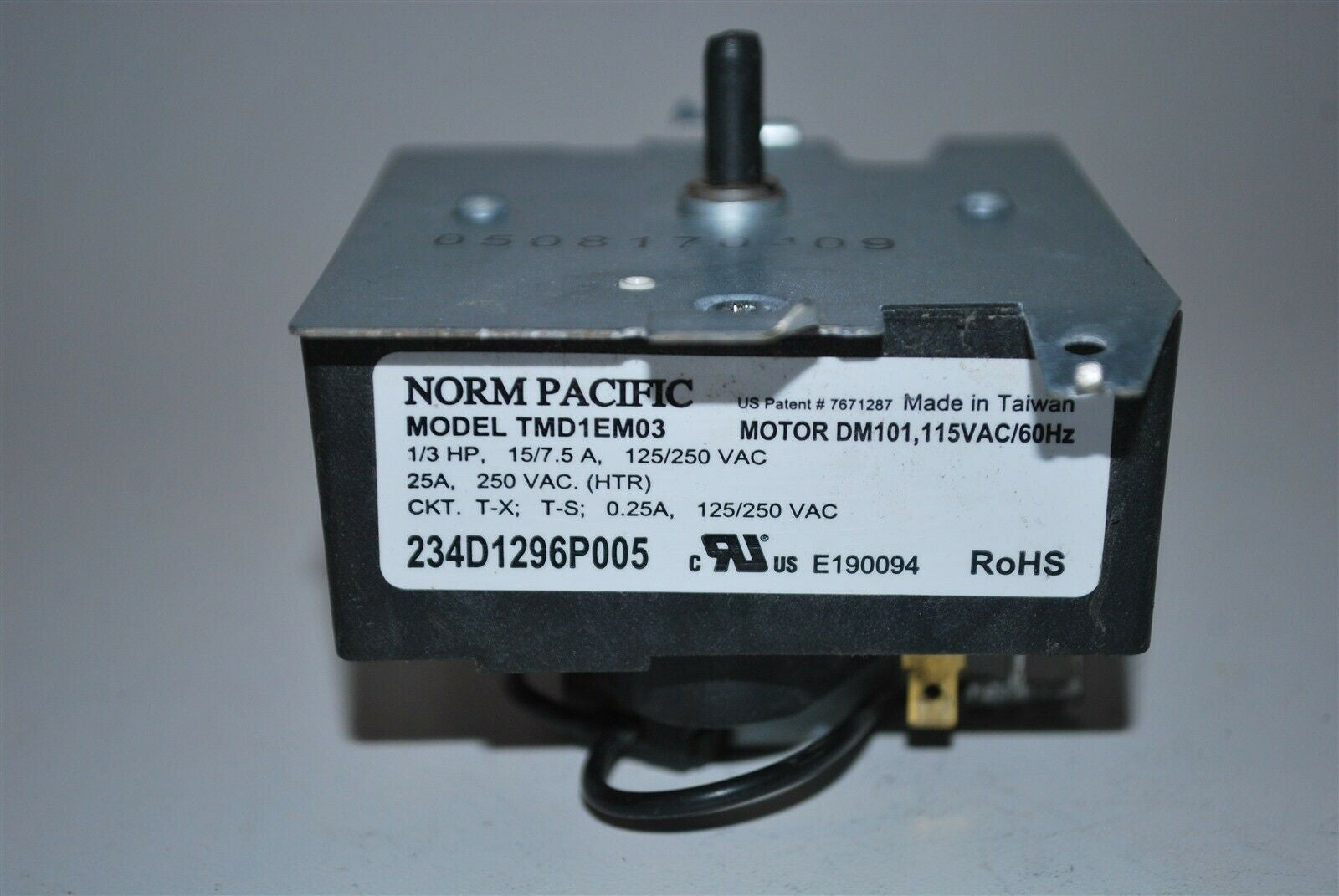 Genuine OEM GE Dryer Timer 234D1296P005 WE4M533