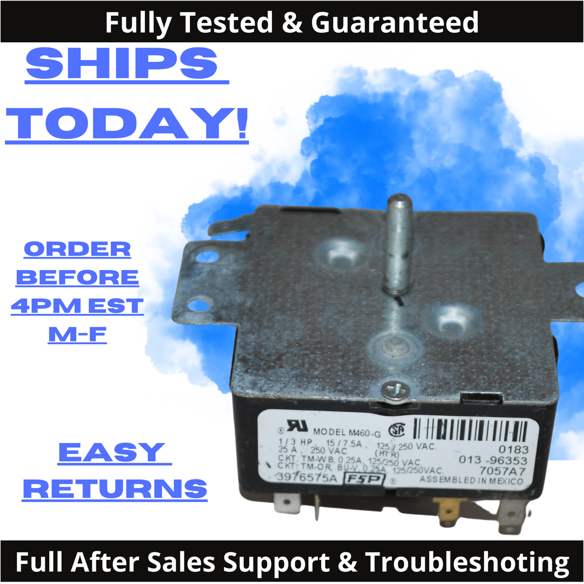 OEM KENMORE WHIRLPOOL Dryer Timer 3976575A or 3976575 A WP3976575 AP6009024 FSP