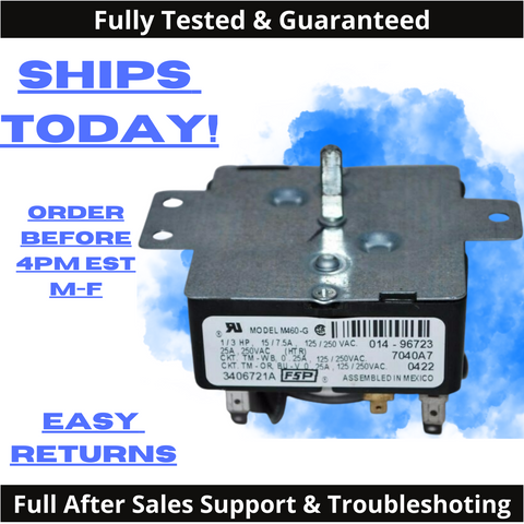 Genuine OEM KENMORE WHIRLPOOL MAYTAG Dryer Timer 3406721A FSP