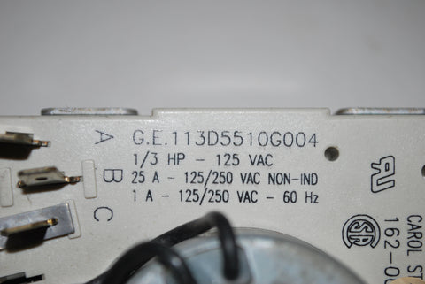 Genuine OEM General Electric GE Dryer Timer 113D5510G004 WE4X821 AP2619016