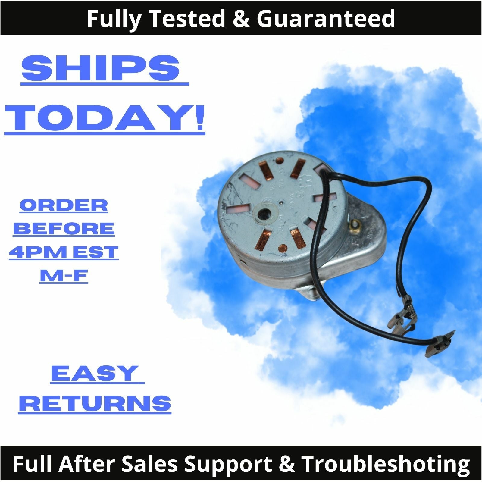 Dryer Timer Motor M004 8 and 4 Tooth 120VAC 60HZ 3W – Low Cost ...
