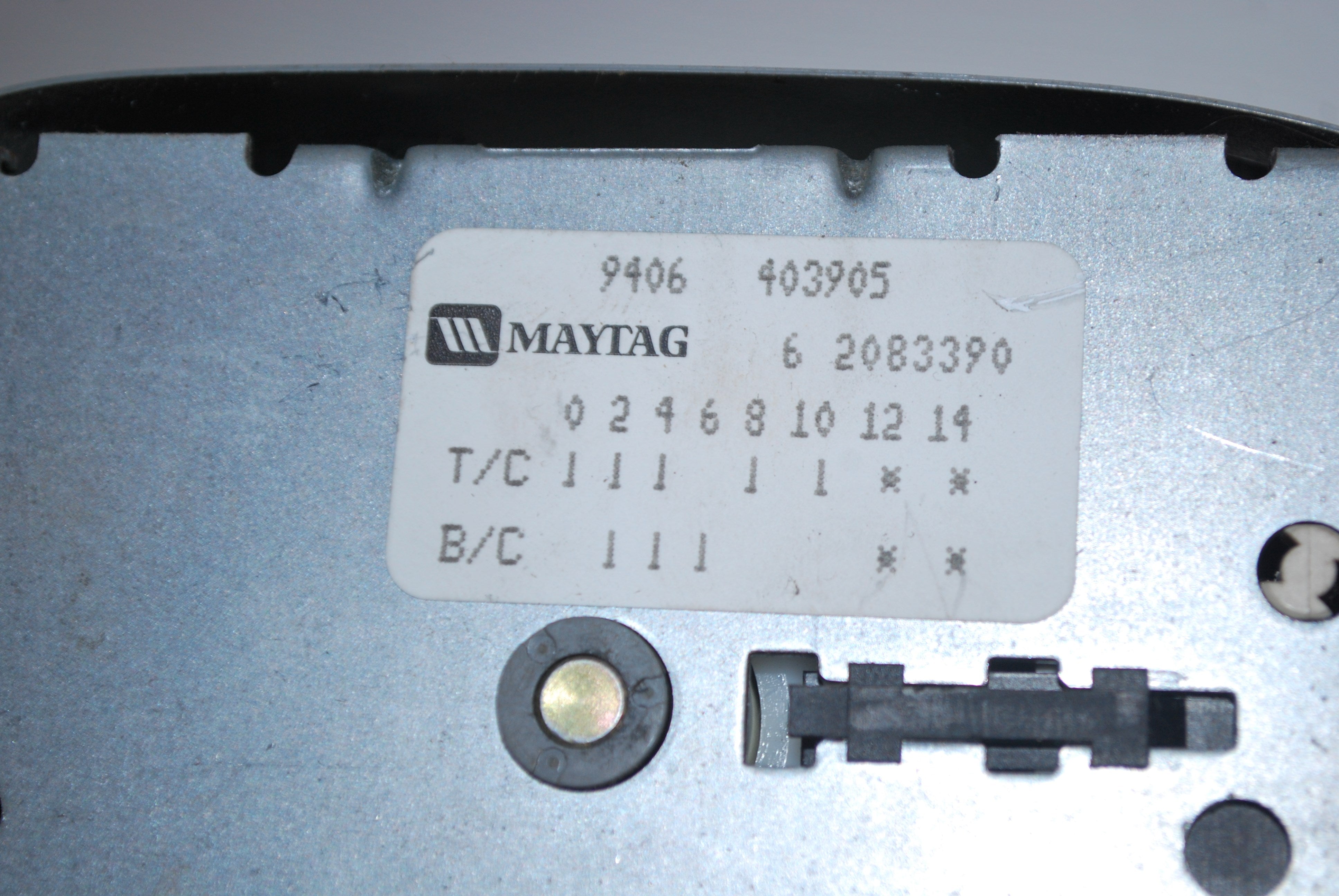 Maytag Washer Timer 6 2083390 or 62083390